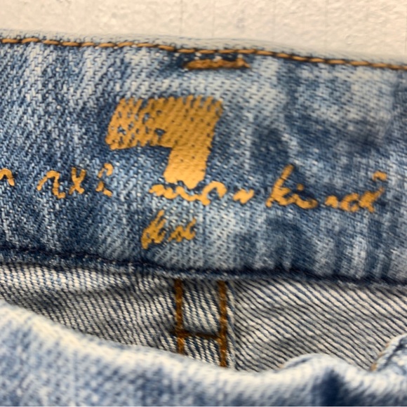 7 For All Mankind Womens 27 Jeans A Pocket Bootcut Low-rise Stretch Light - Picture 9 of 14